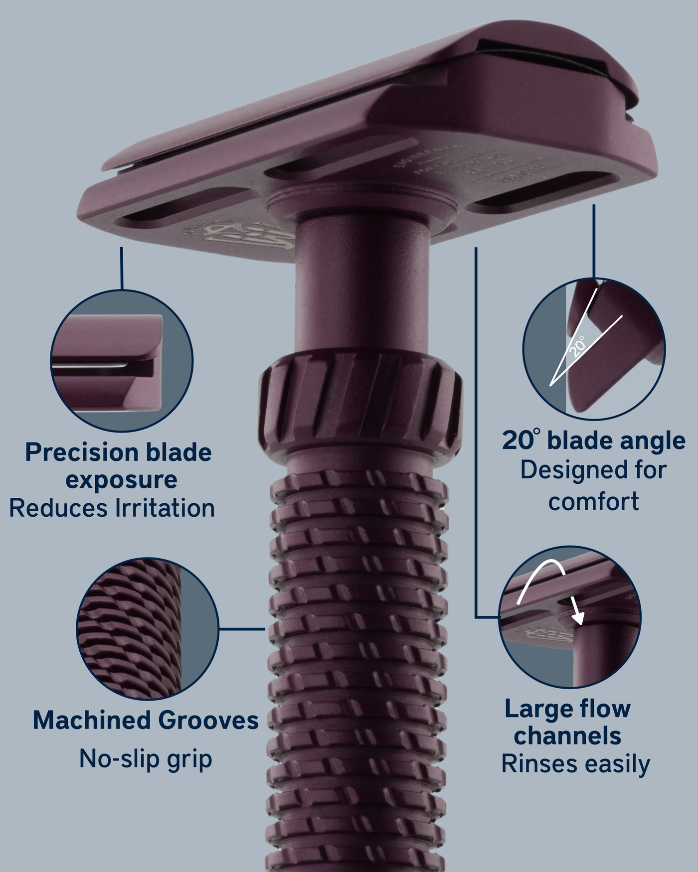 M3teorite-Stainless Steel Razor – OliWorks