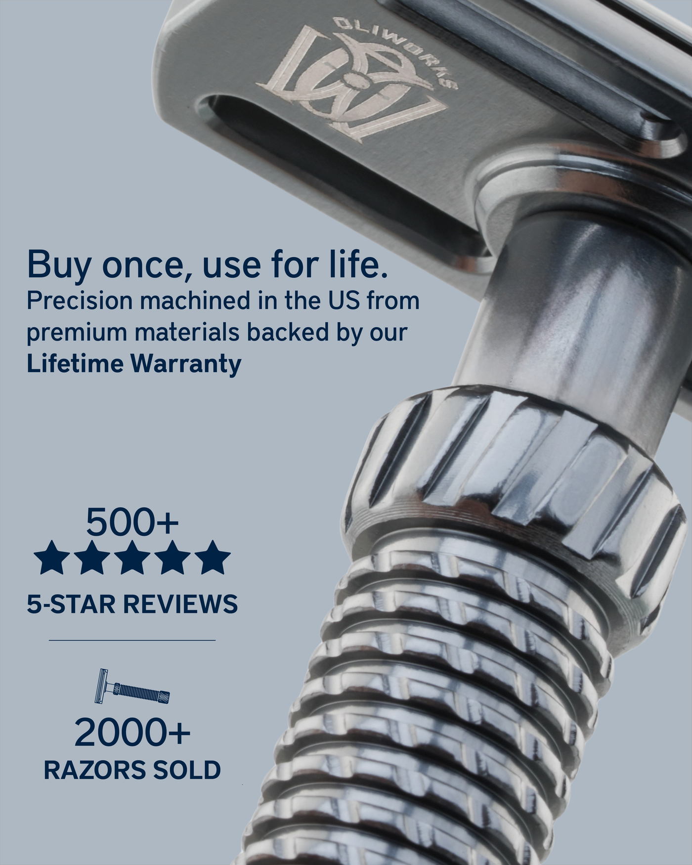 M3teorite-Aluminum Razor – OliWorks