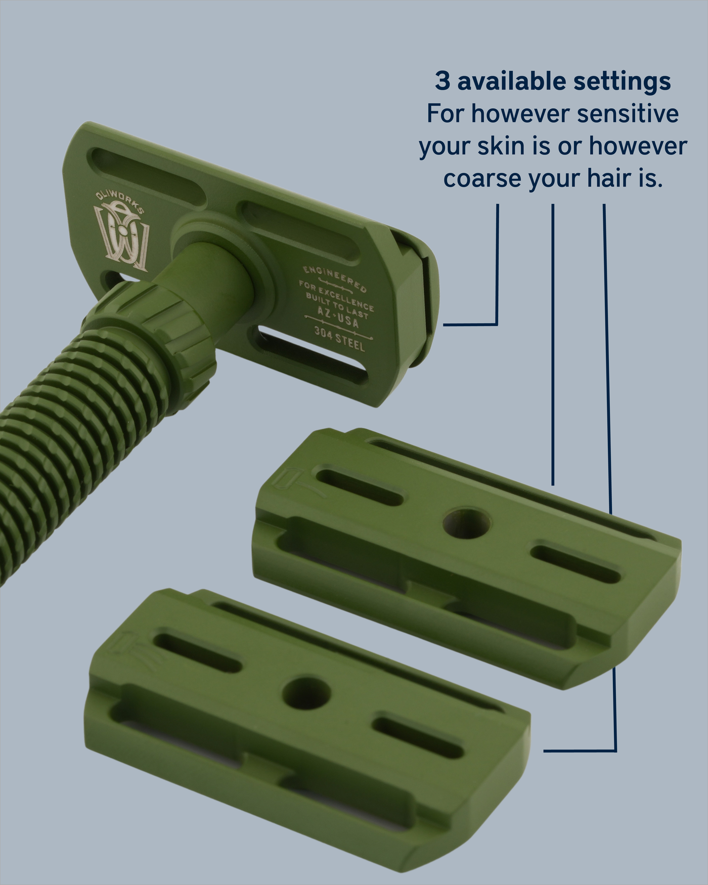 M3teorite-Stainless Steel Razor – OliWorks