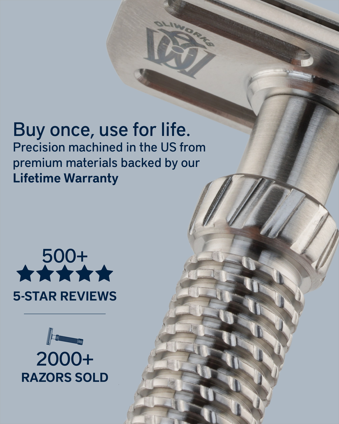 M3teorite-Stainless Steel Razor – OliWorks M3teorite-Stainless Steel Razor – OliWorks