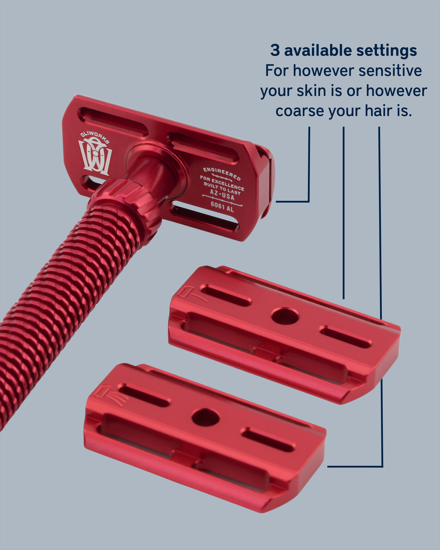 M3teorite-Aluminum Razor – OliWorks